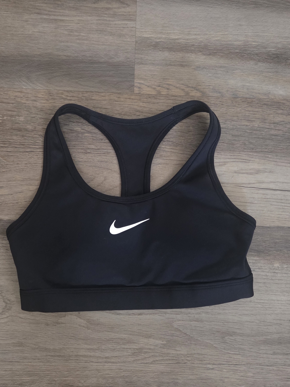 Nike Swoosh Dri-Fit Black Padded Sports Bra Size XS